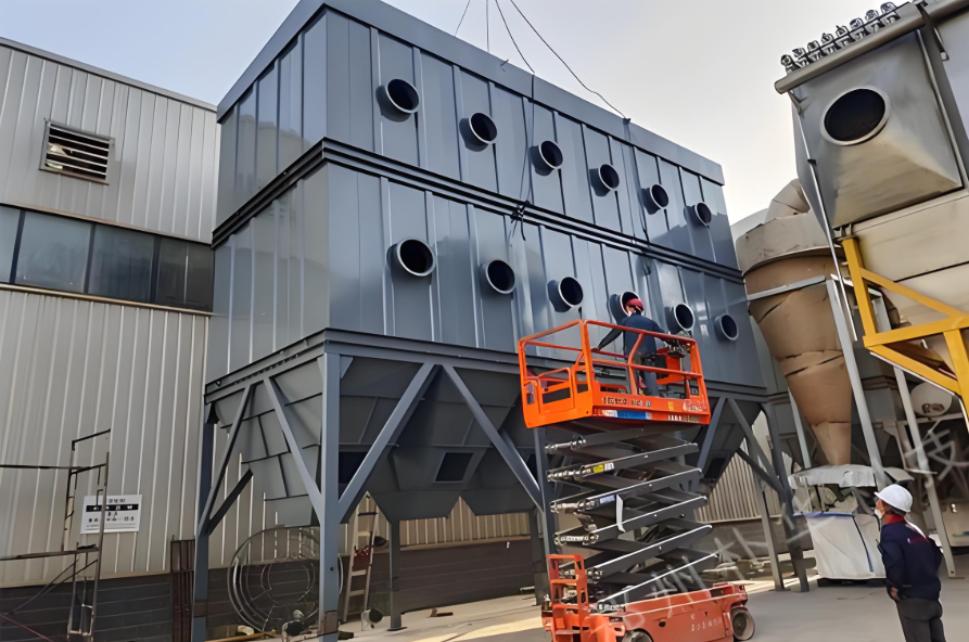 鄭州樸華科技布袋除塵器生產(chǎn)車間實景